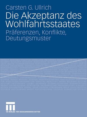 cover image of Die Akzeptanz des Wohlfahrtsstaates